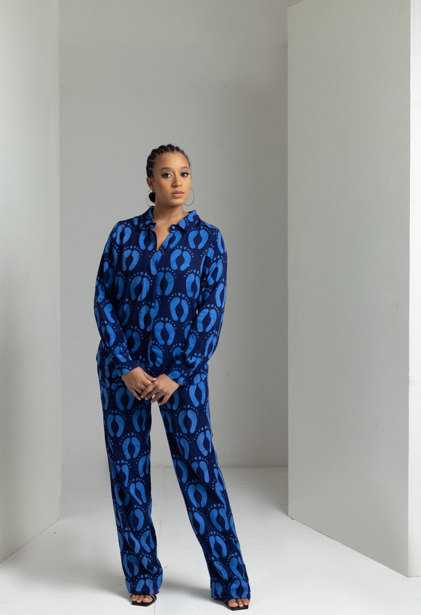 Teni pant set happy feet print