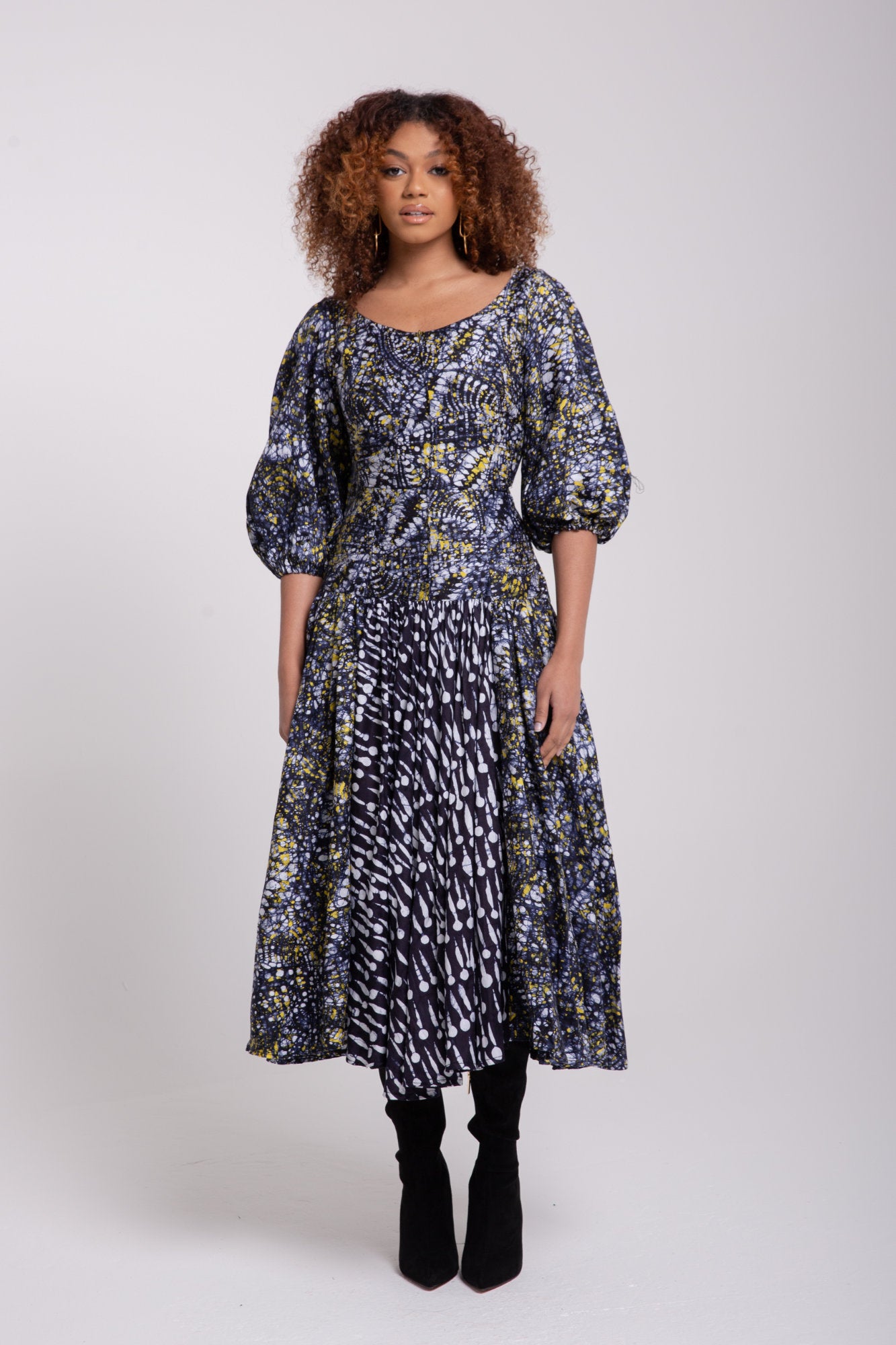 The Chioma Midi Print Dress