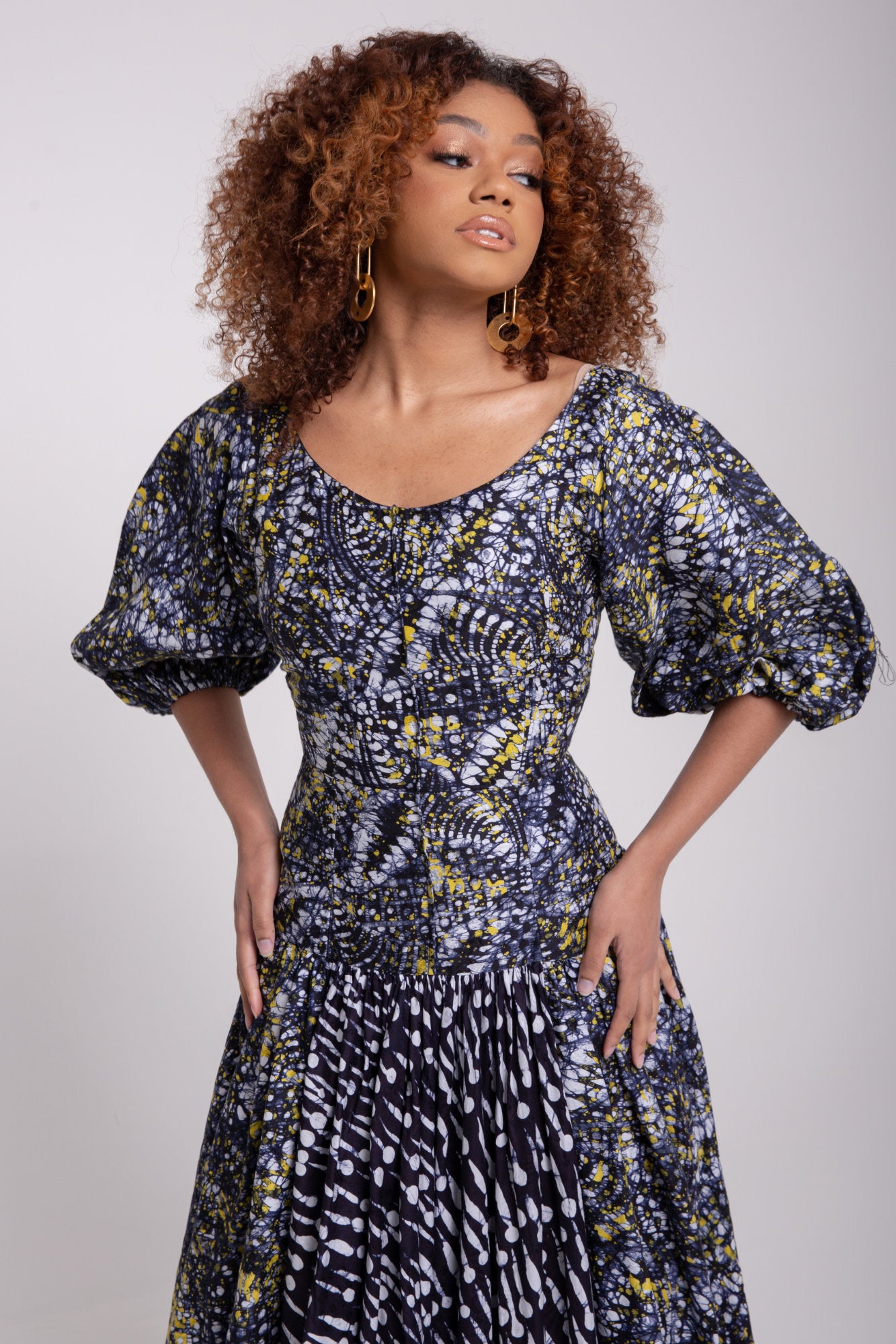 The Chioma Midi Print Dress