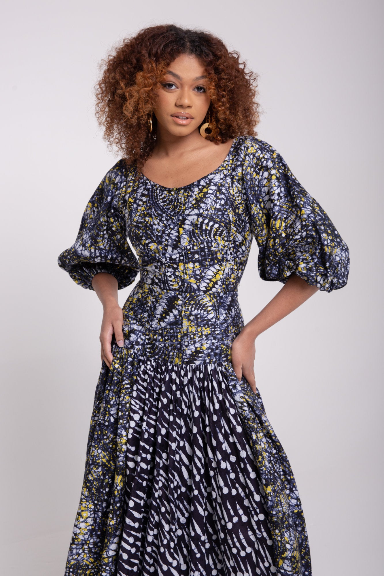 The Chioma Midi Print Dress