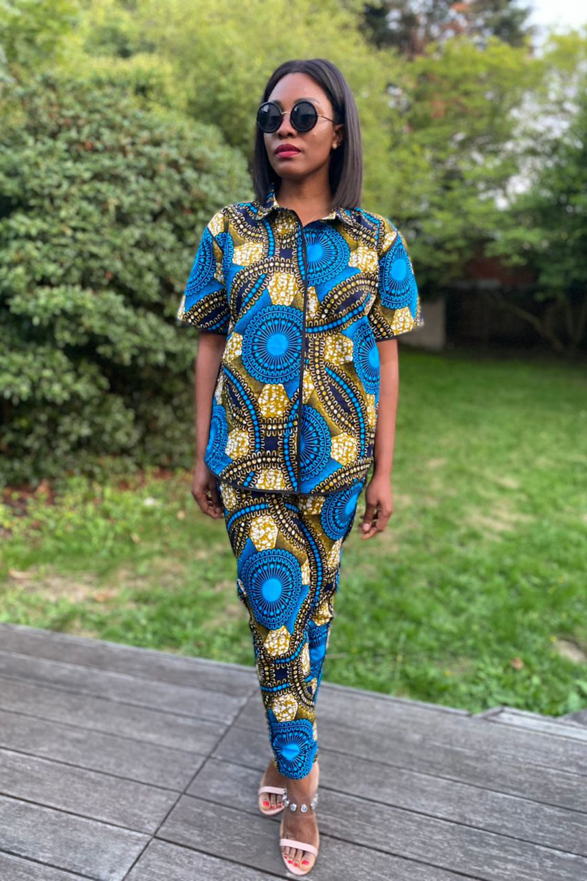 The Yimika print Ankara pant set