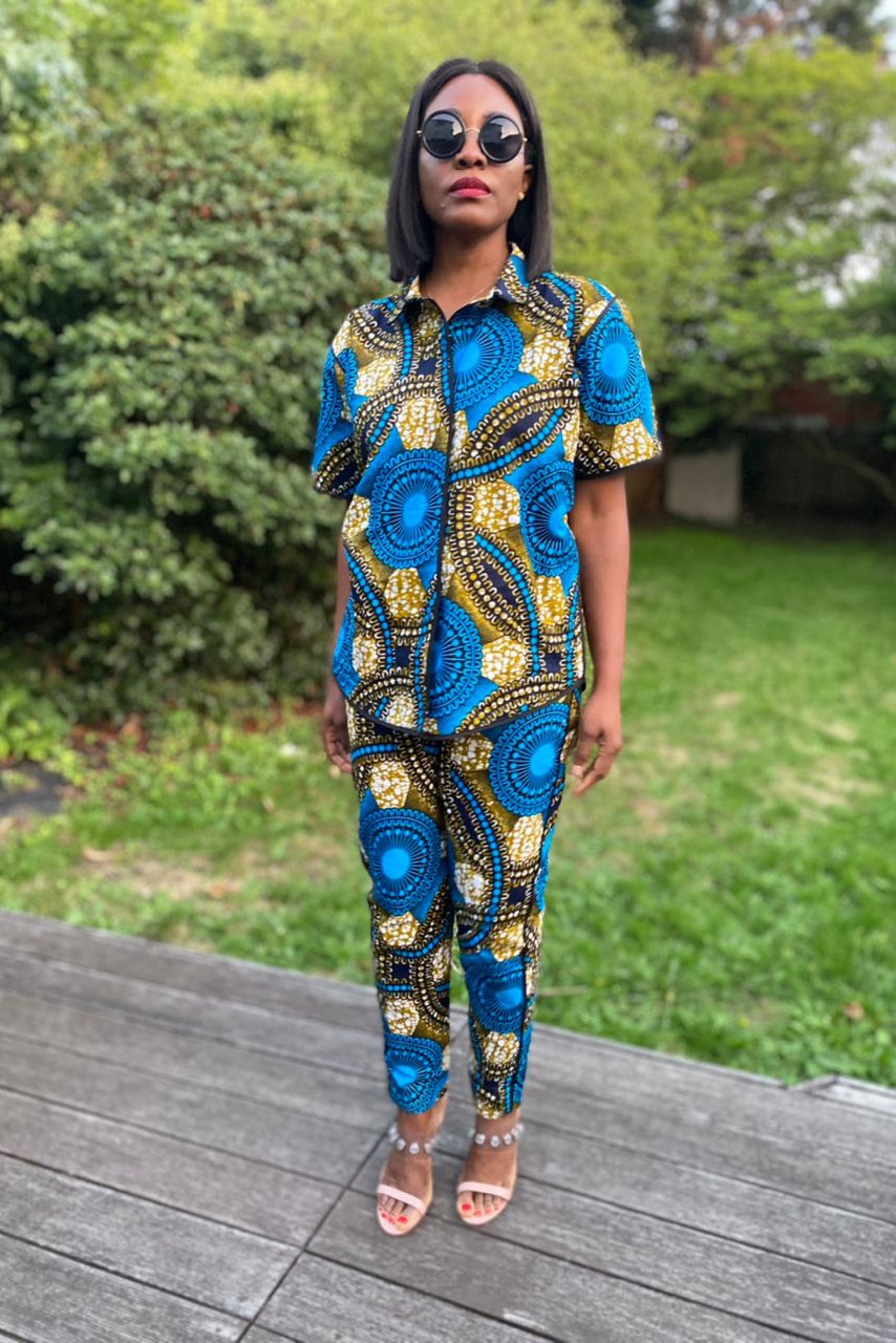 The Yimika print Ankara pant set
