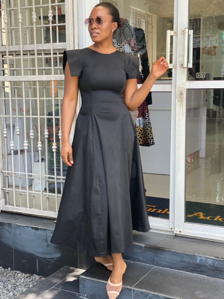 Crepe swing best sale dress