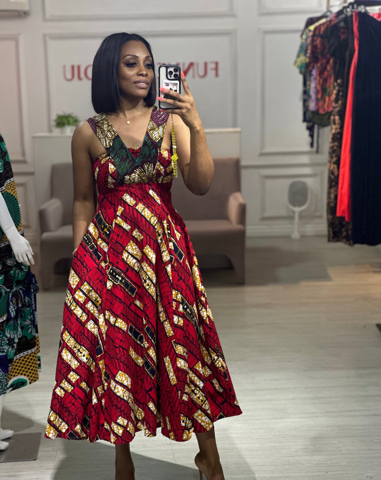 Simi Ankara Print dress