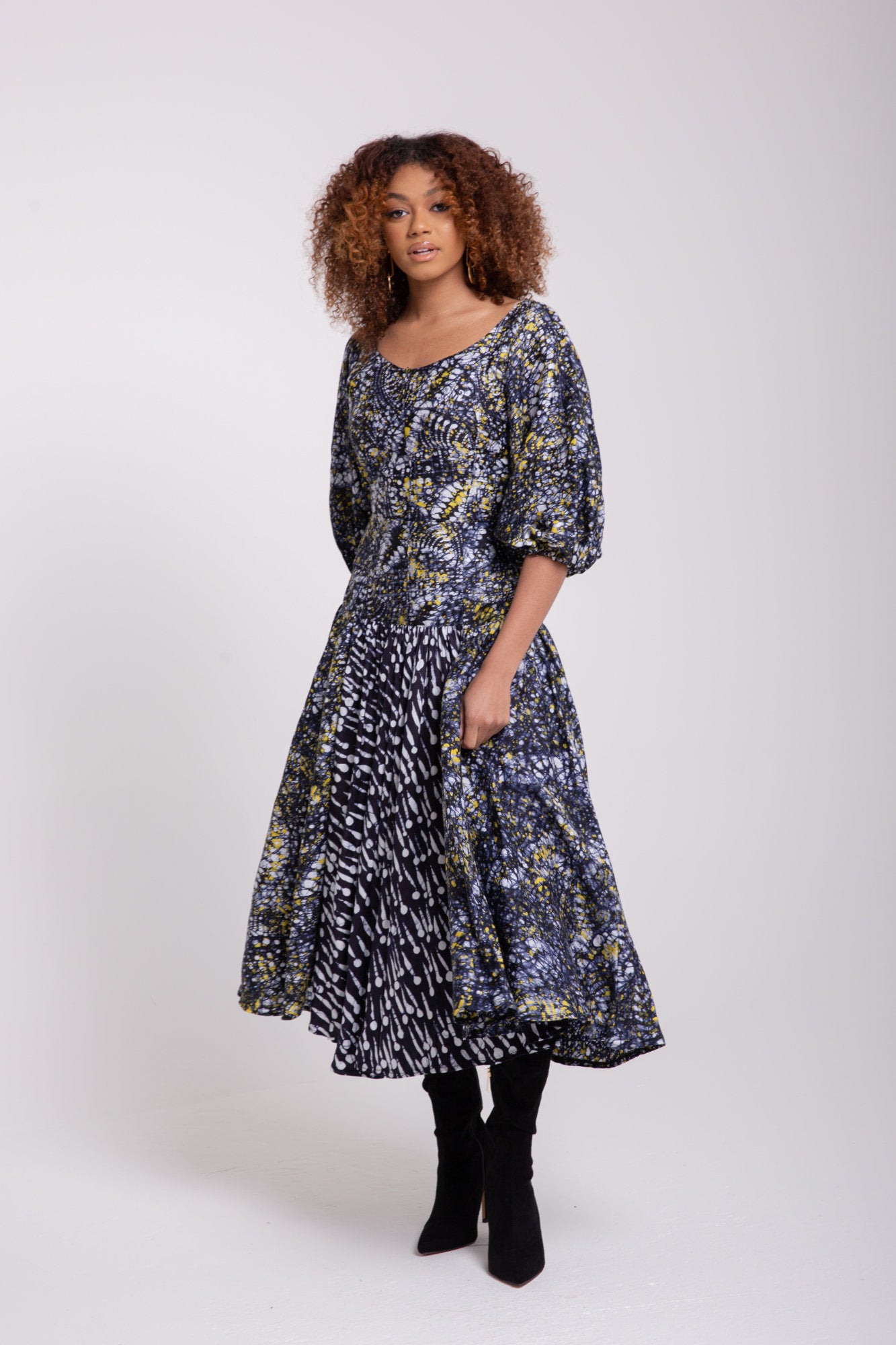 The Chioma Midi Print Dress