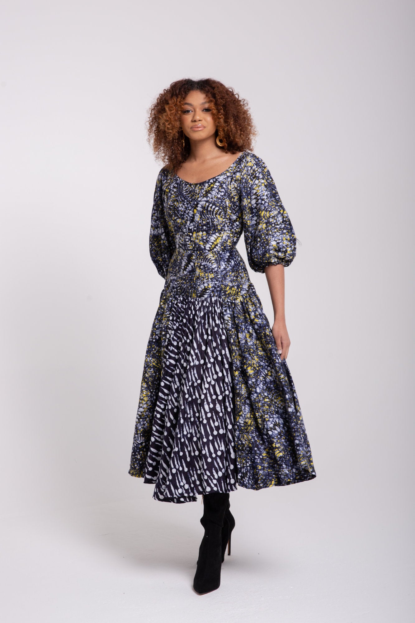 The Chioma Midi Print Dress