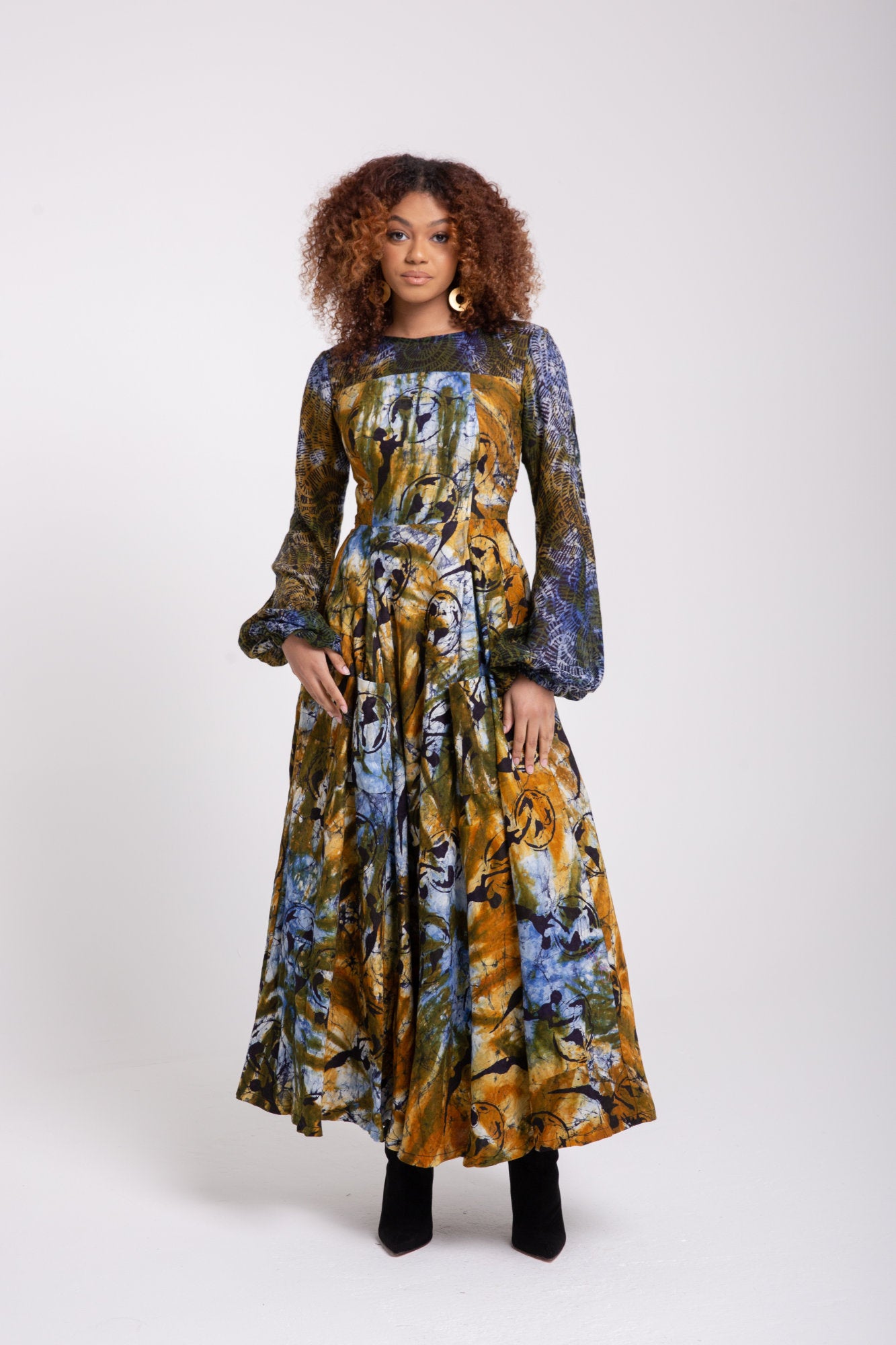 The Afolakemi midi print dress